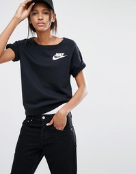 Свитшот с круглым вырезом и короткими рукавами Nike Rally
