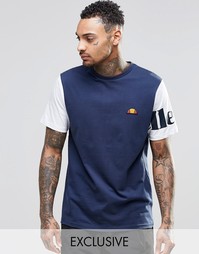 Футболка с контрастными рукавами Ellesse - Темно-синий