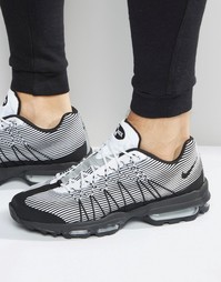 Жаккардовые кроссовки Nike Air Max 95 749771‑101 - Черный