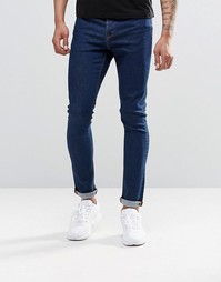 Синие супероблегающие джинсы ASOS - Классический синий