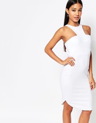 Облегающее платье с бретельками на спинке Boohoo - Белый