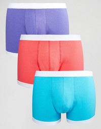 Комплект из 3 ярких боксеров-брифов ASOS - Мульти