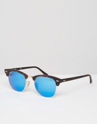 Солнцезащитные очки‑клабмастеры с зеркальными стеклами Ray-Ban 0RB3016