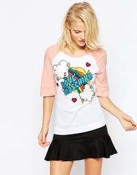 Футболка с вышивкой Love Moschino