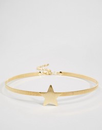 Ожерелье-чокер ограниченной серии со звездочкой - Золотой Asos