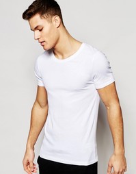Белая футболка для дома с глубоким вырезом ASOS - Белый