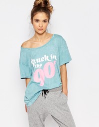 Футболка в стиле 90‑х Wildfox - Oasis blue