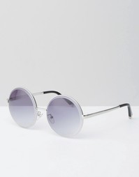 Круглые солнцезащитные очки Jeepers Peepers - Серебряный