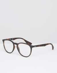 Круглые солнцезащитные очки Ray-Ban 0RX7046 - Коричневый