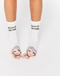 Носки ASOS Barbie Queen Of Everything - Белый