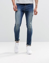 Синие джинсы скинни из денима плотностью 12,5 унций ASOS