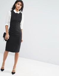 Структурированное платье миди ASOS - Черный