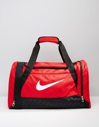 Красная небольшая сумка дафл Nike Brasilia BA4831-601 - Красный