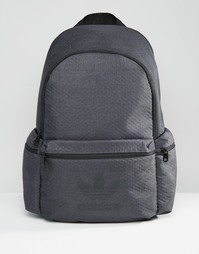 Темно-серый рюкзак с однотонным принтом adidas - Серый