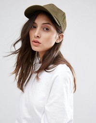 Oднотоннaя бейсболка ASOS - Хаки