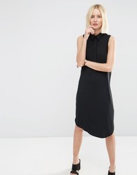 Платье-рубашка без рукавов ASOS - Черный