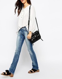 Облегающие джинсы с легким клешем Esprit - Синий