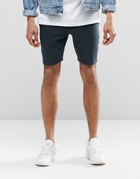 Темно-синие суперзауженные трикотажные шорты ASOS - Полное затмение