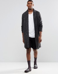 Черные трикотажные шорты средней длины для дома ASOS - Черный