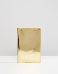 Обложка для паспорта цвета металлик Monki - Золотой