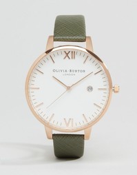 Часы с серым ремешком и большим циферблатом Olivia Burton OB15EX73