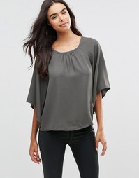 Топ с объемными рукавами Vero Moda Sira - Белуга