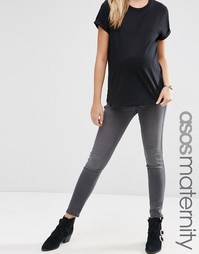 Серые джеггинсы для беременных ASOS Maternity Rivington - Серый