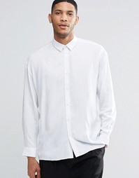 Белая oversize-рубашка ASOS - Белый