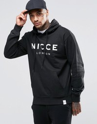 Худи с большим логотипом Nicce London - Черный