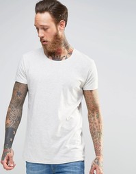 Серая меланжевая футболка Lee Ultimate - Меланжевый экрю