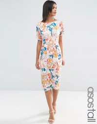 Платье с ярким цветочным рисунком ASOS TALL - Мульти