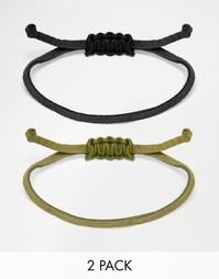 Набор браслетов-шнурков ASOS - Мульти