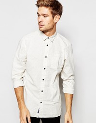 Рубашка в крапинку Selected Homme - Бежевый