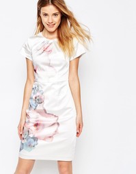 Платье с цветами сакуры Uttam Boutique - Кремовый
