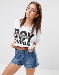 Кроп-топ с логотипом Boy London