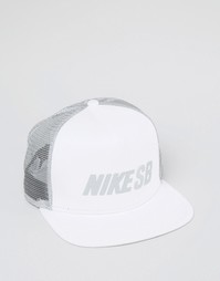 Белая кепка Nike SB 806014-100 - Белый