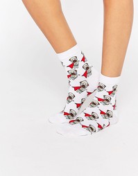 Носки ASOS Superpug - Белый