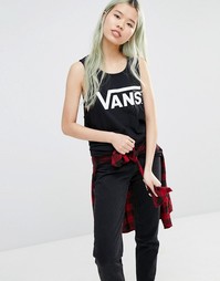 Oversize-майка с белым логотипом Vans - Мульти