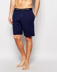 Темно-синие хлопковые шорты Tommy Hilfiger - Темно-синий