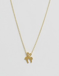 Ожерелье ограниченной серии с подвеской-фламинго - Золотой Asos