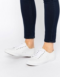 Белые кожаные кроссовки Fred Perry Spencer