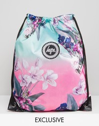 Эксклюзивный рюкзак с цветочным принтом и завязкой Hype