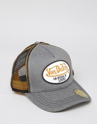 Джинсовая бейсболка Von Dutch - Серый