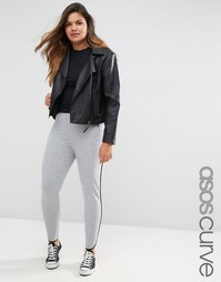 Леггинсы с контрастными полосками ASOS CURVE