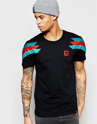 Черная футболка в стиле ретро adidas Originals Copa S93298 - Черный