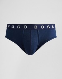 Темно-синие трусы с логотипом на поясе Hugo Boss - Темно-синий