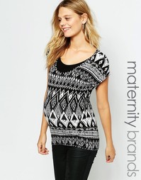 Топ с принтом Mamalicious Trivial - Черный Mama.Licious
