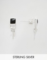 Серебряные праздничные серьги-пластинки ASOS - Серебряный
