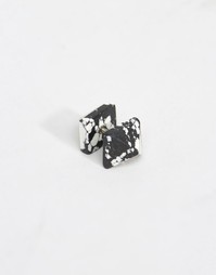 Серьги из искусственного камня с застежкой в виде пирамиды ASOS