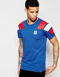 Синяя футболка в стиле ретро adidas Originals Copa S93283 - Синий